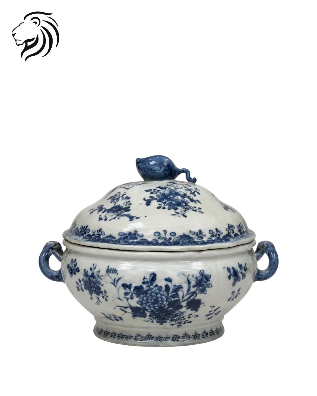 Soupière couverte bleu nuit