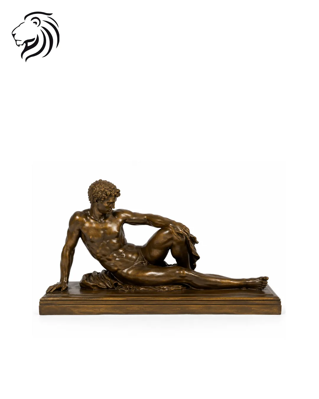 Homme allongé à l'antique