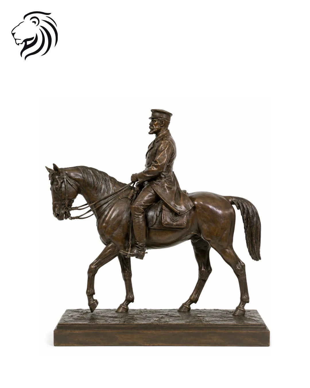Cavalier en bronze