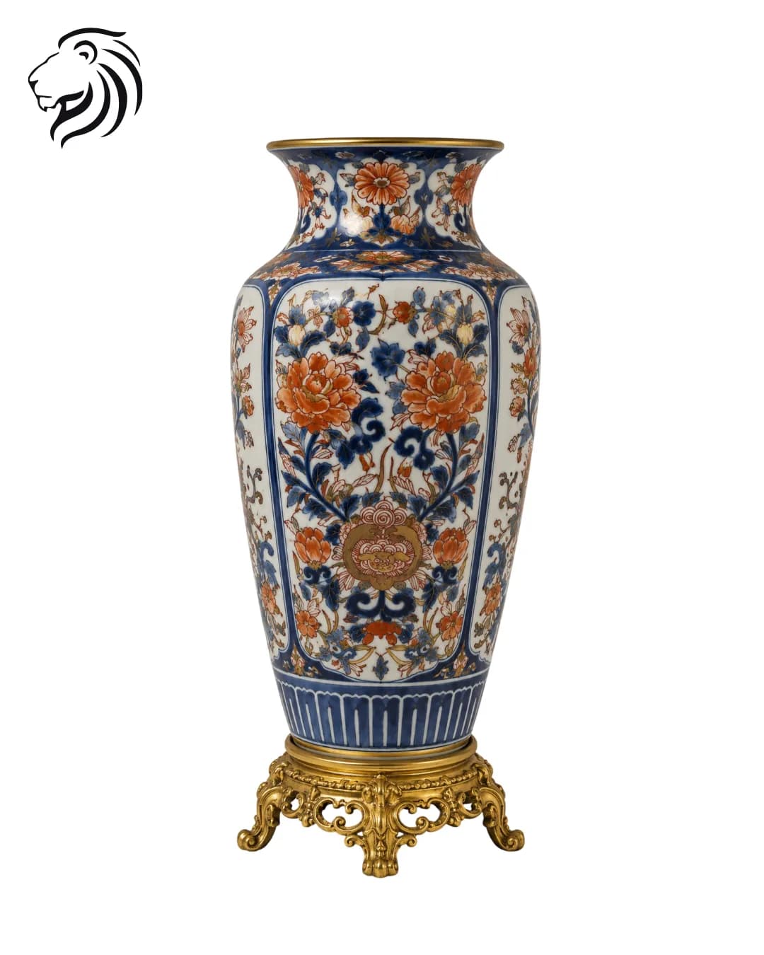 Vase Imari à décor de réserves