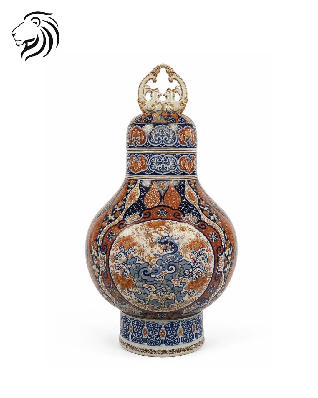 Vase Imari à décor dense