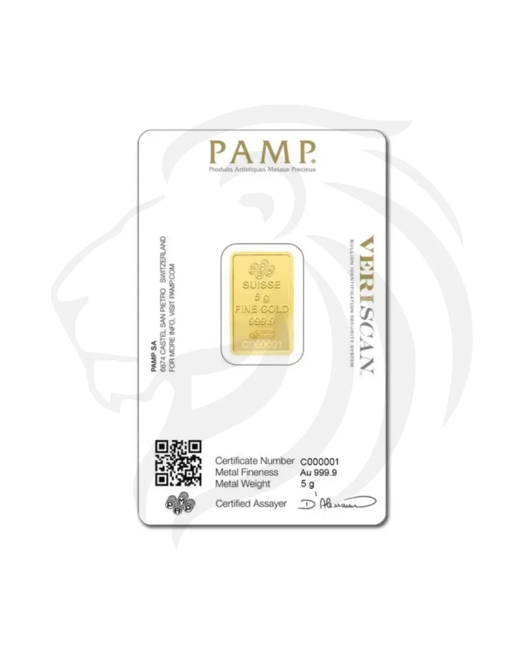 Lingot d’or PAMP Suisse 5 g