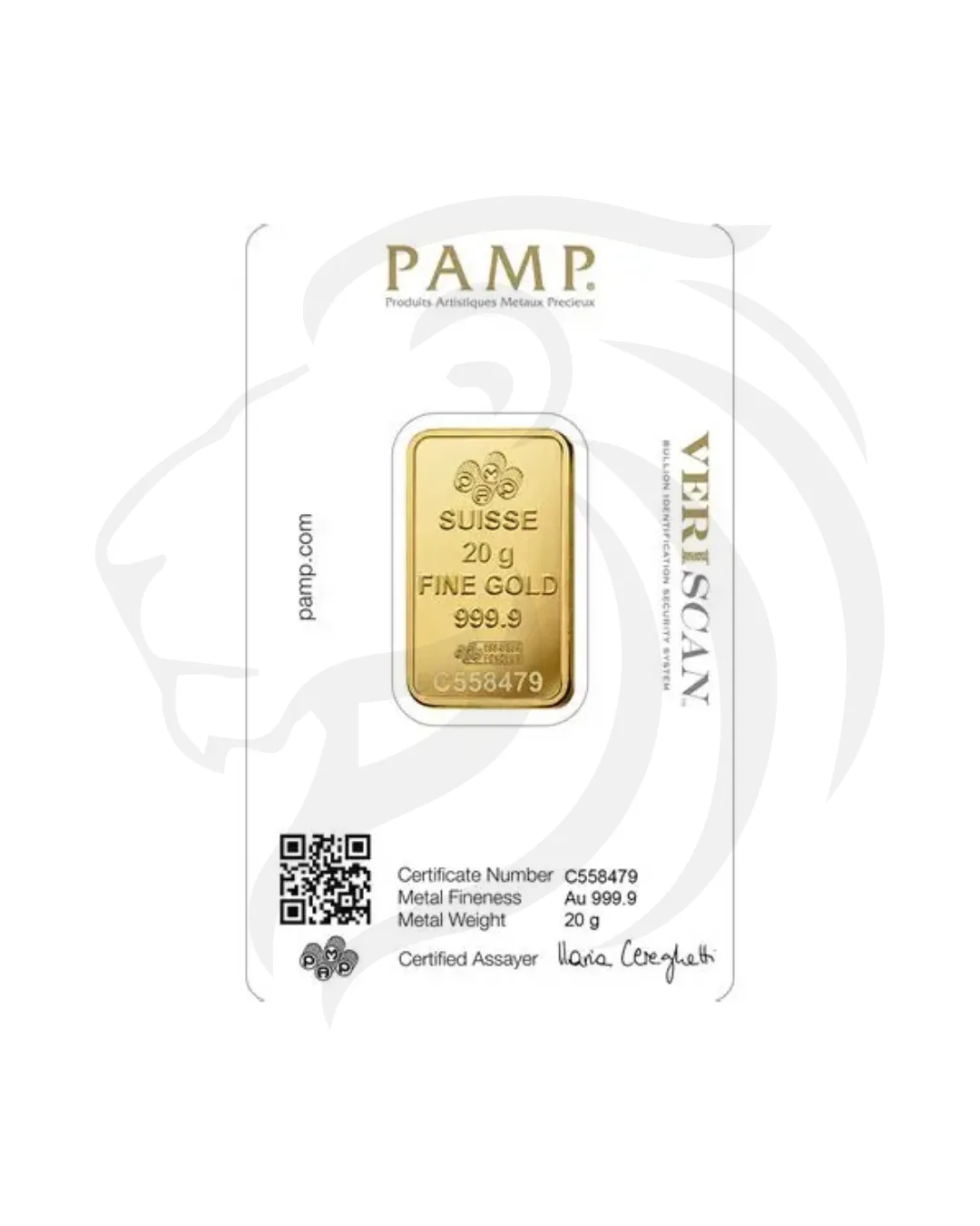 Lingot d’or PAMP Suisse 20 g