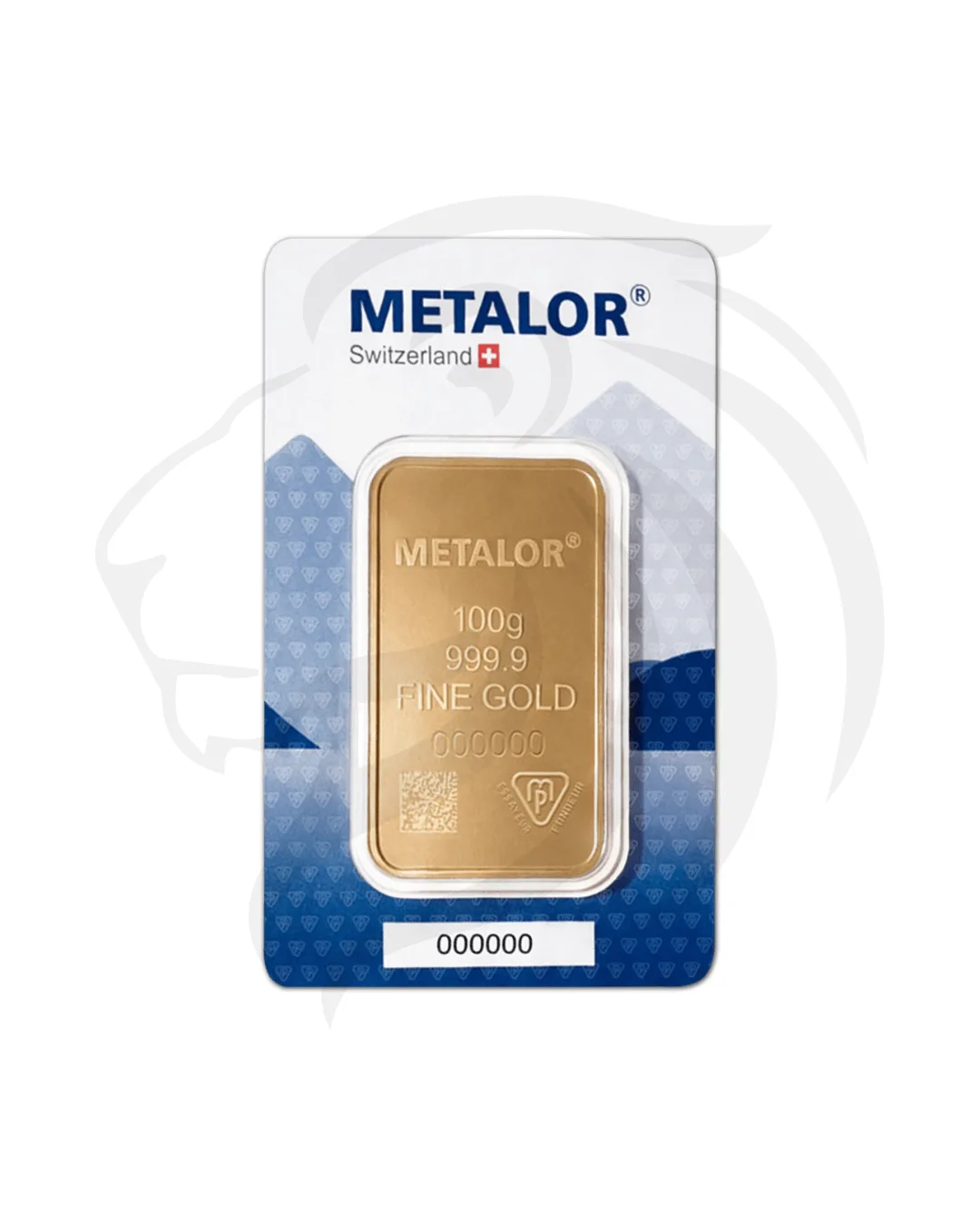 Lingot d’or Metalor 100 g