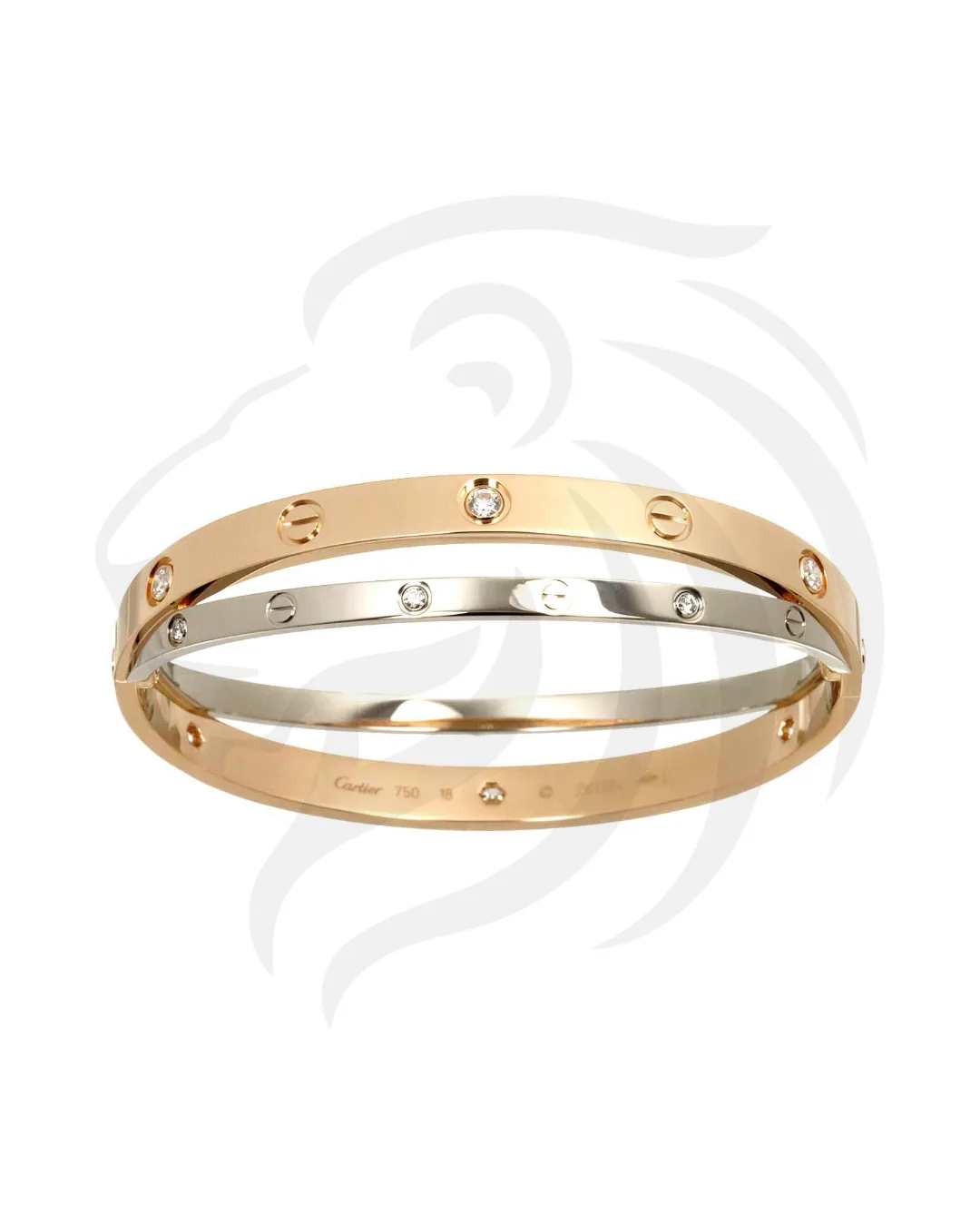 CARTIER LOVE BRACELET 12P DIAMONDS