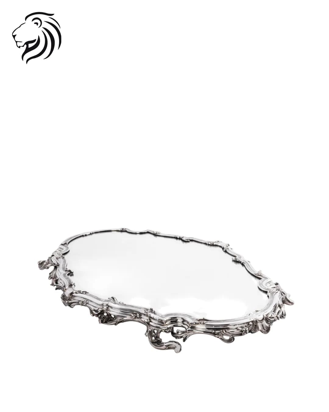 Grand surtout de table à fond miroir