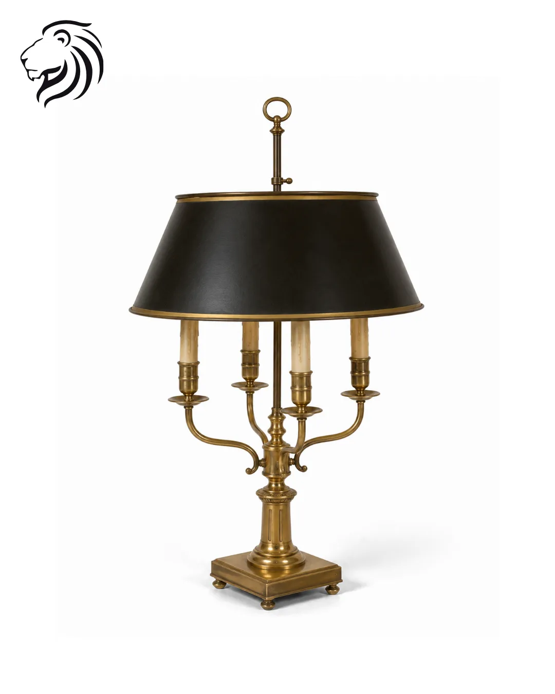 Grande lampe bouillotte à quatre lumières