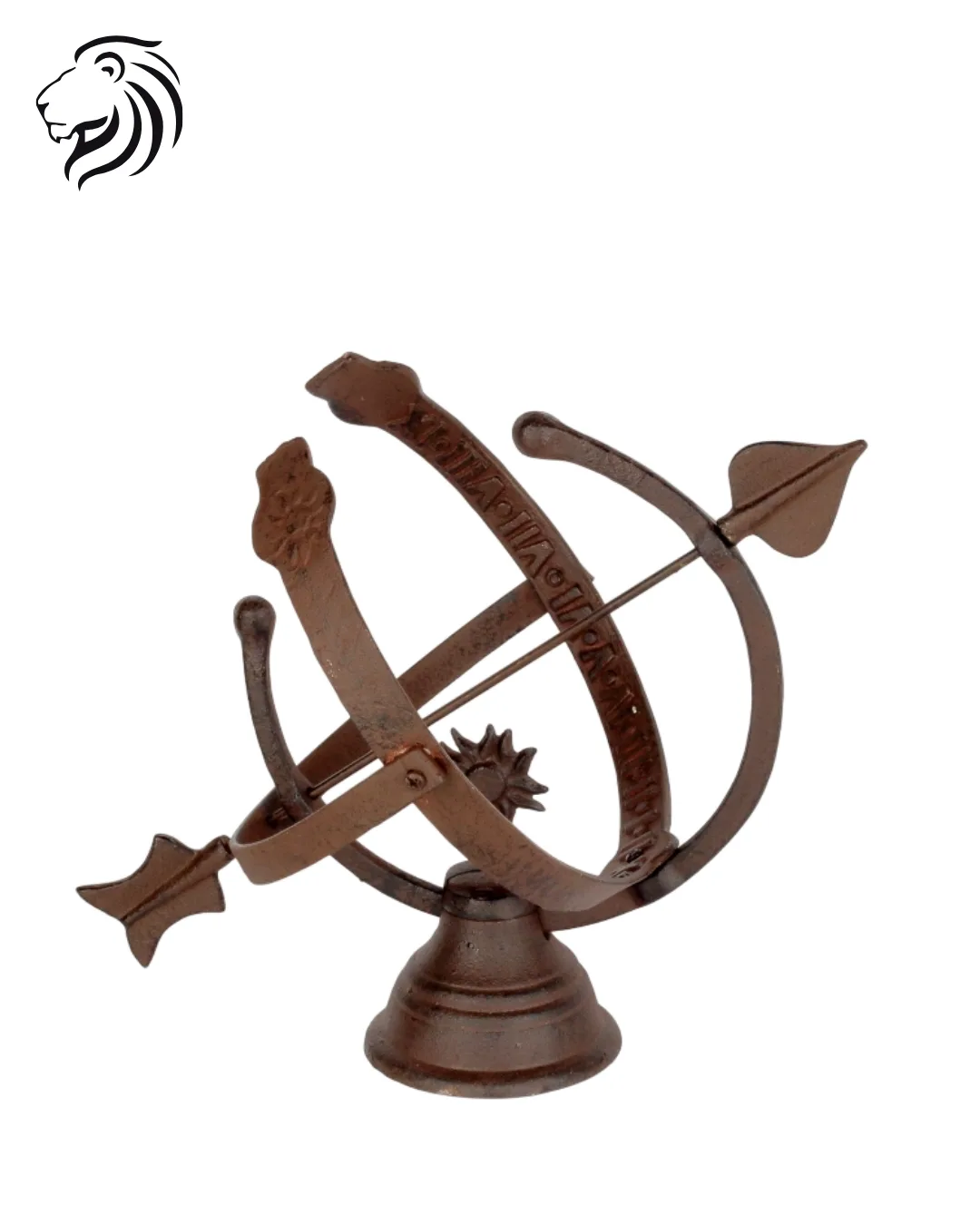 Cadran solaire de jardin en bronze