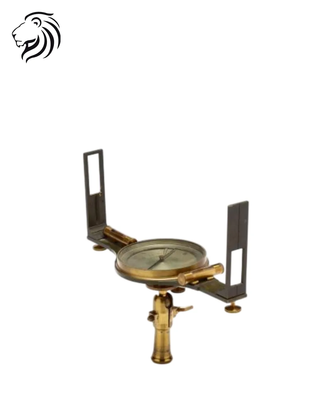 Graphomètre en laiton gravé
