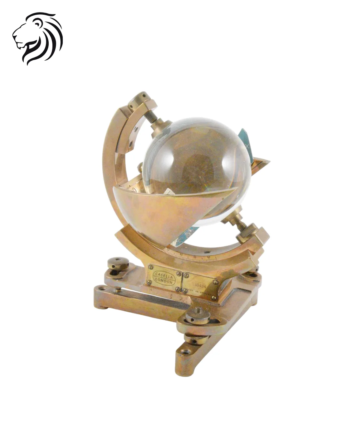 Héliographe de Campbell-Stokes avec sphère de verre