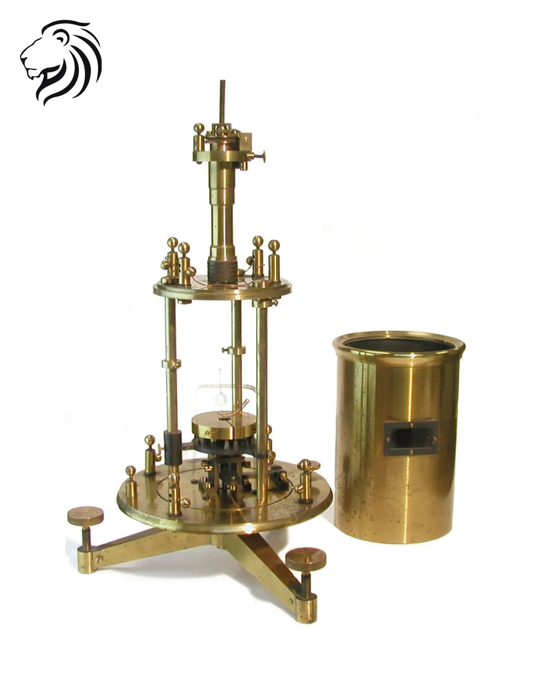 Galvanomètre à miroir sous cloche