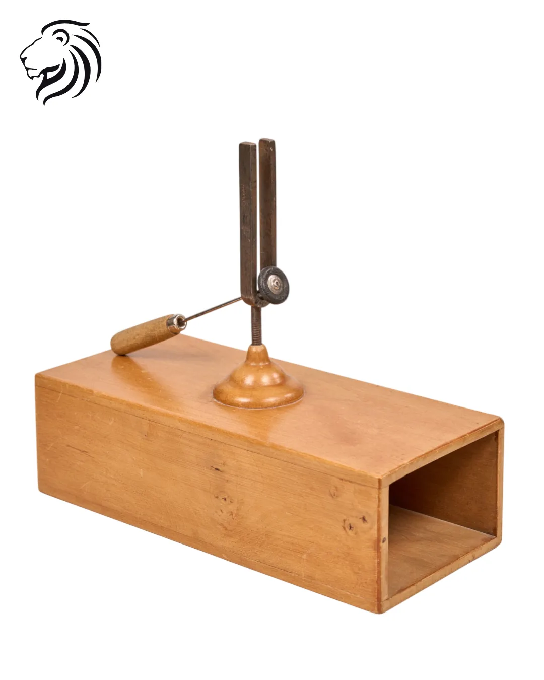 Diapason de laboratoire sur boîte de résonance