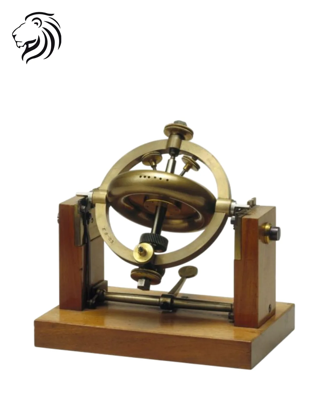 Gyroscope de démonstration sur support