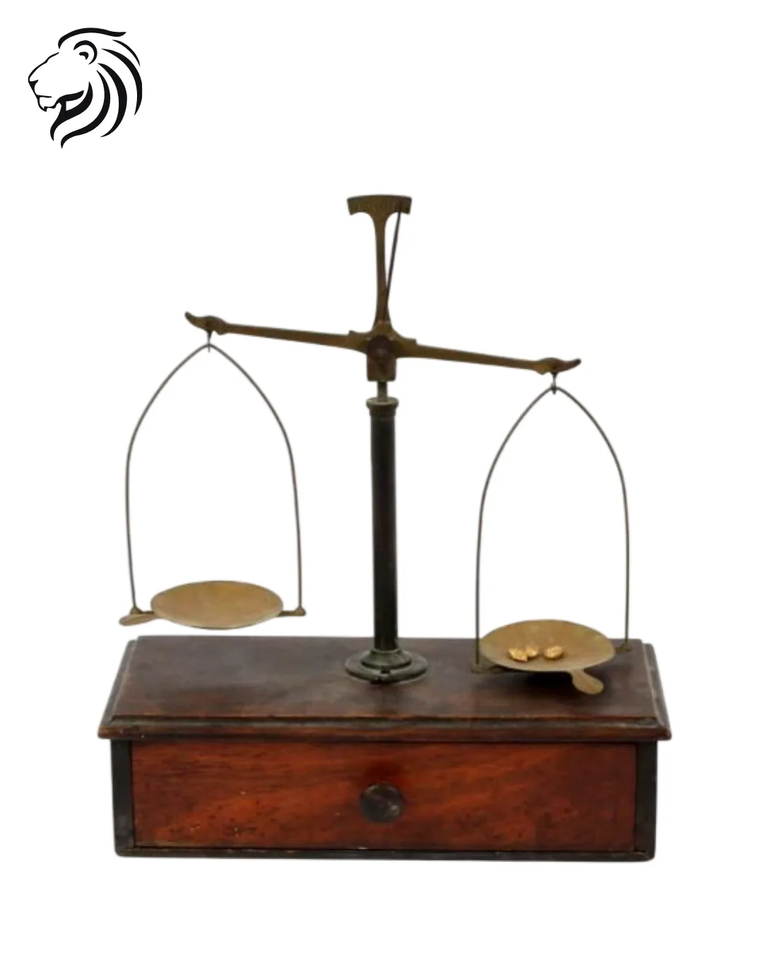 Trébuchet de pharmacien en coffret