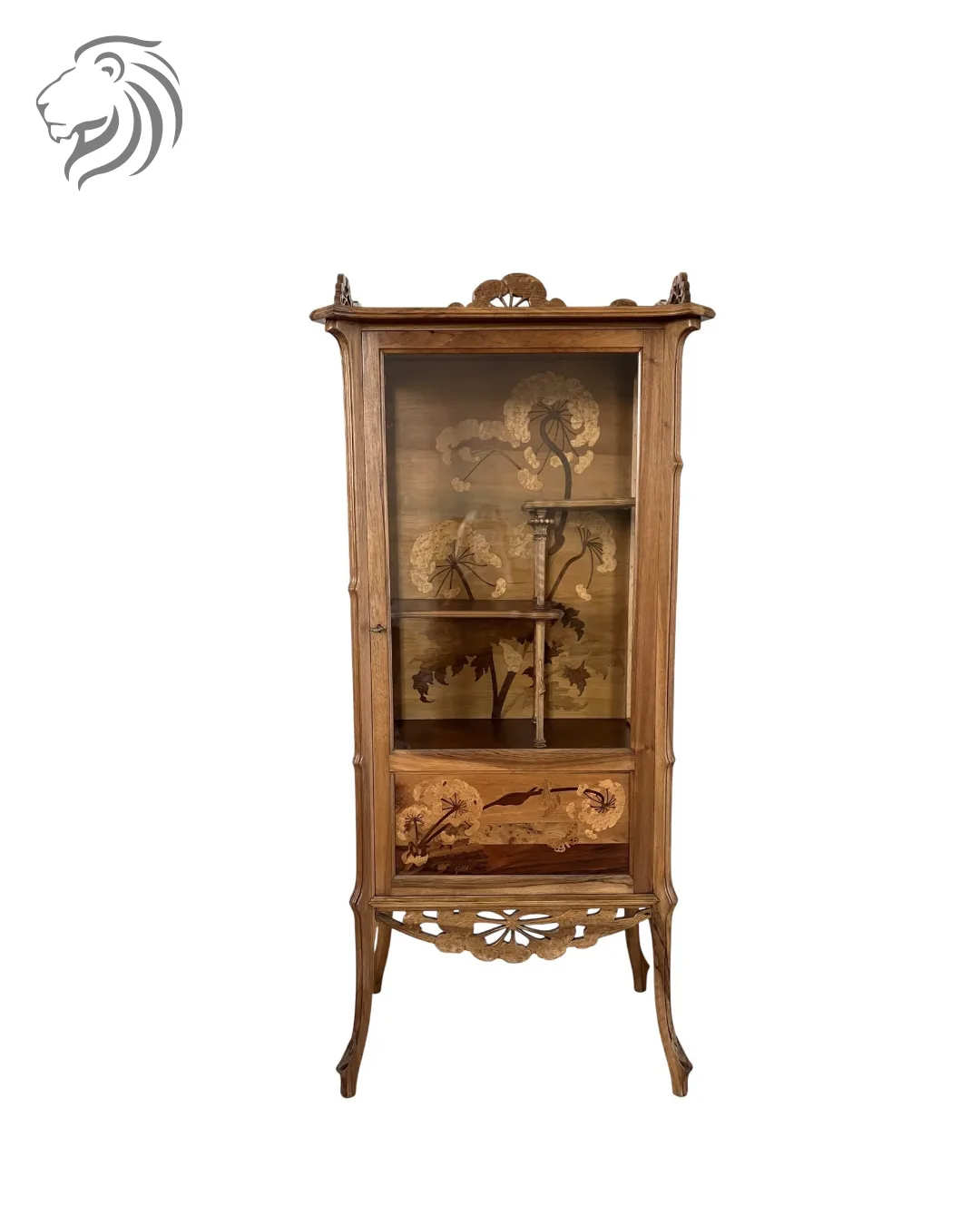 Émile Gallé - Vitrine Art nouveau aux ombelles, vers 1900