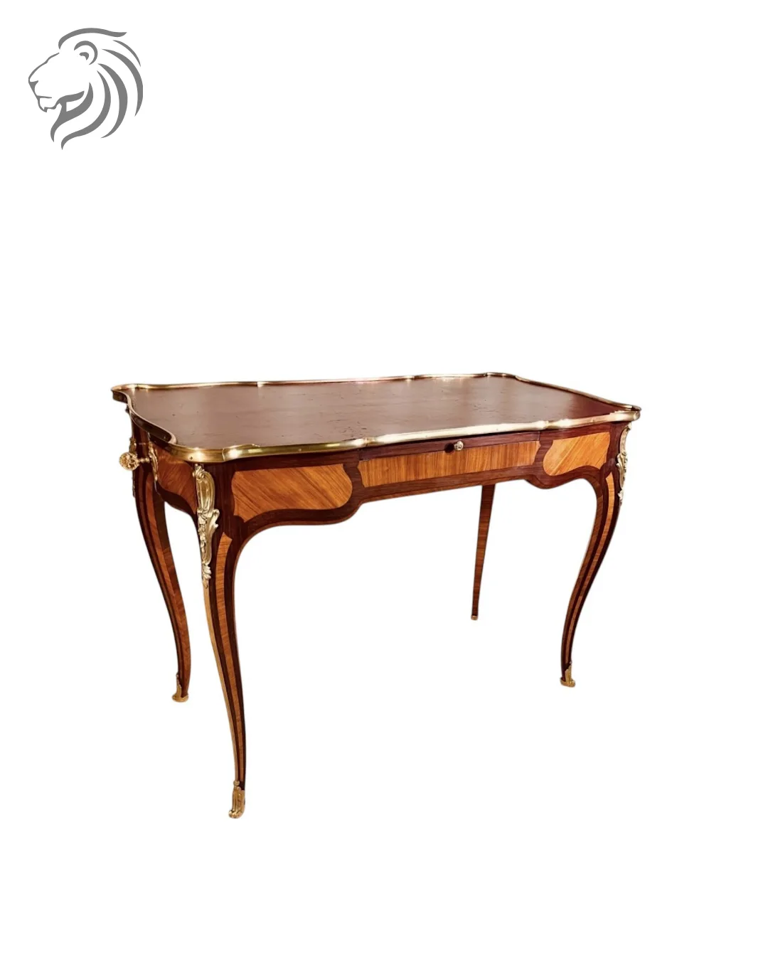 Table à écrire en marqueterie de style Louis XV