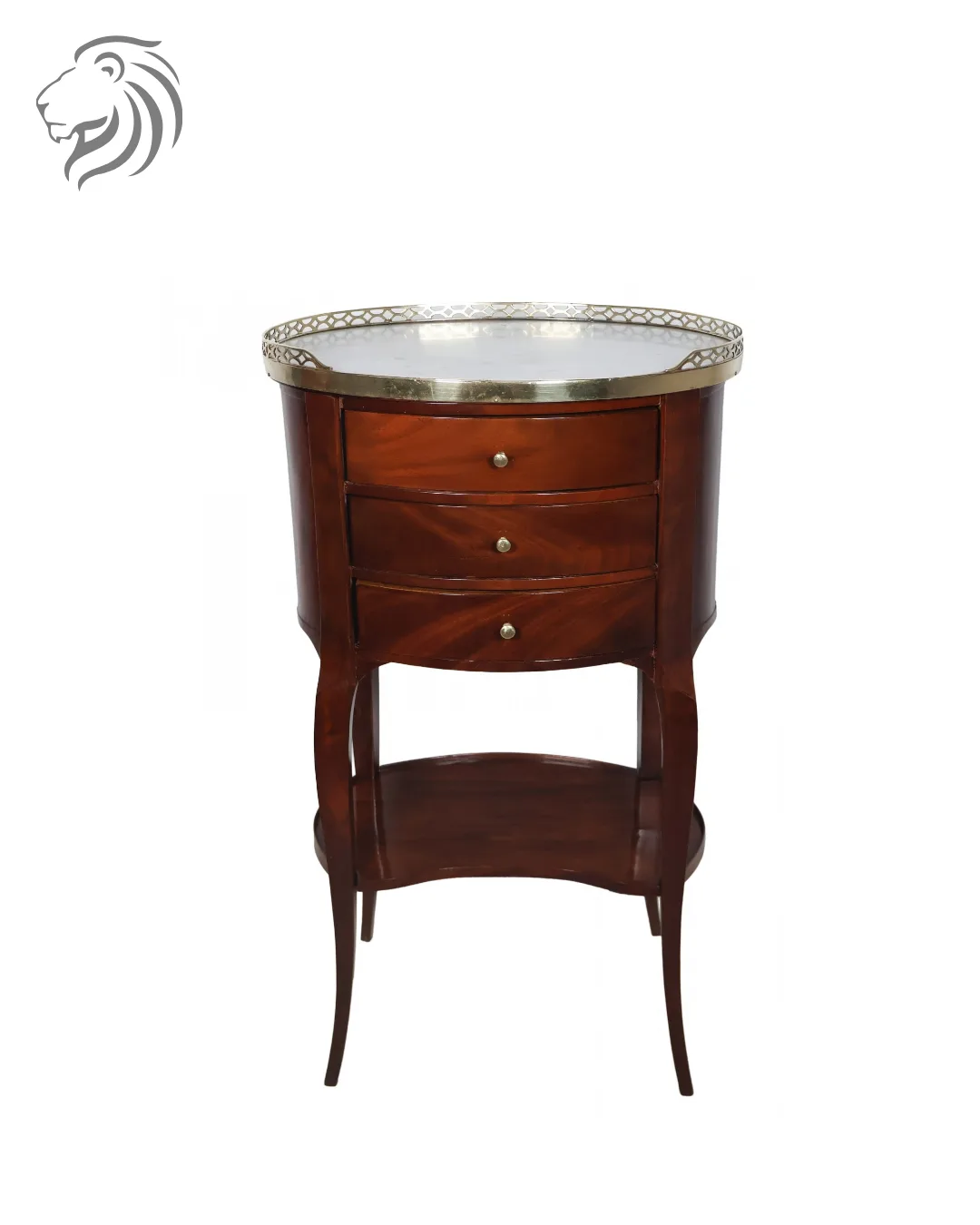 Table chiffonnière en acajou d’époque Transition