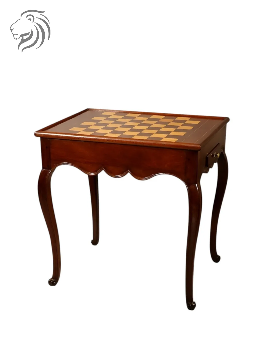 Table à cabaret à jeux de trictrac et d’échecs
