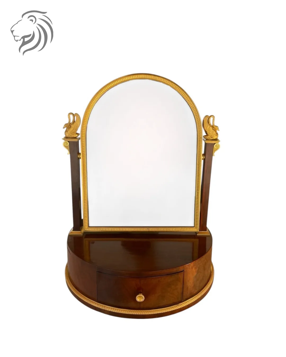 Psyché de table en acajou et bronze doré