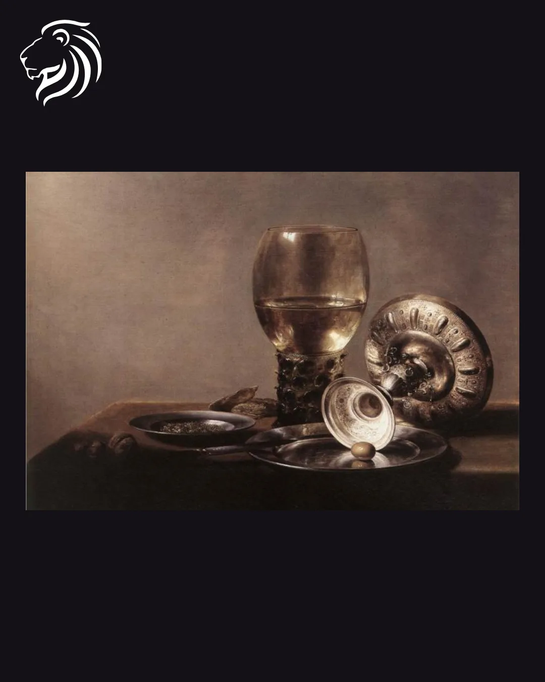 École de Pieter Claesz – Nature morte à la montre et au verre