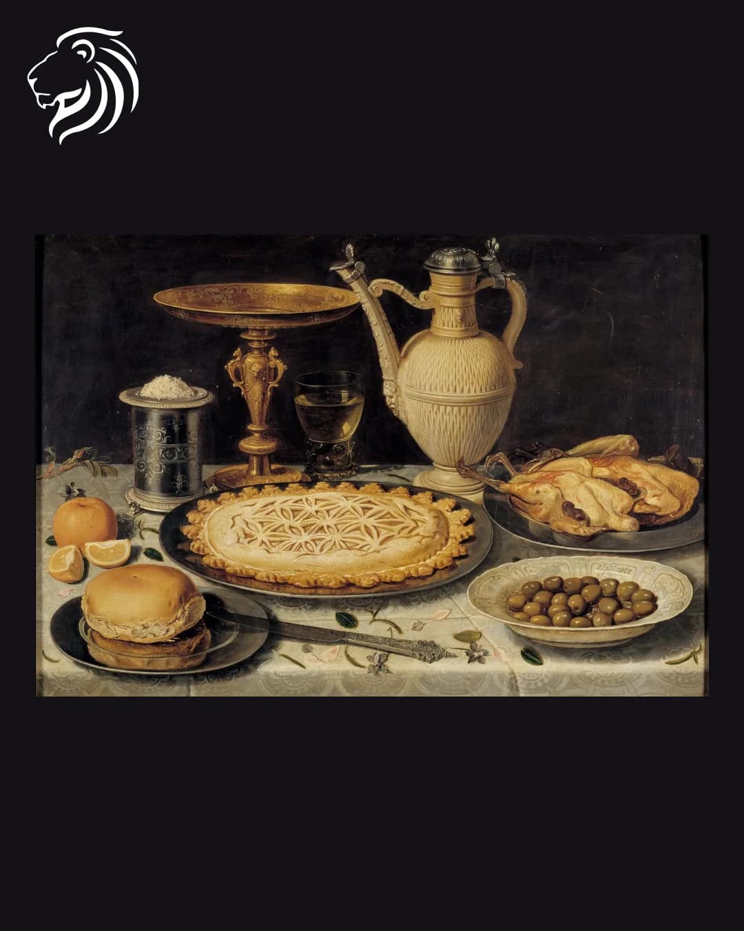 Dans le goût de Willem Claesz. Heda – Déjeuner au pâté