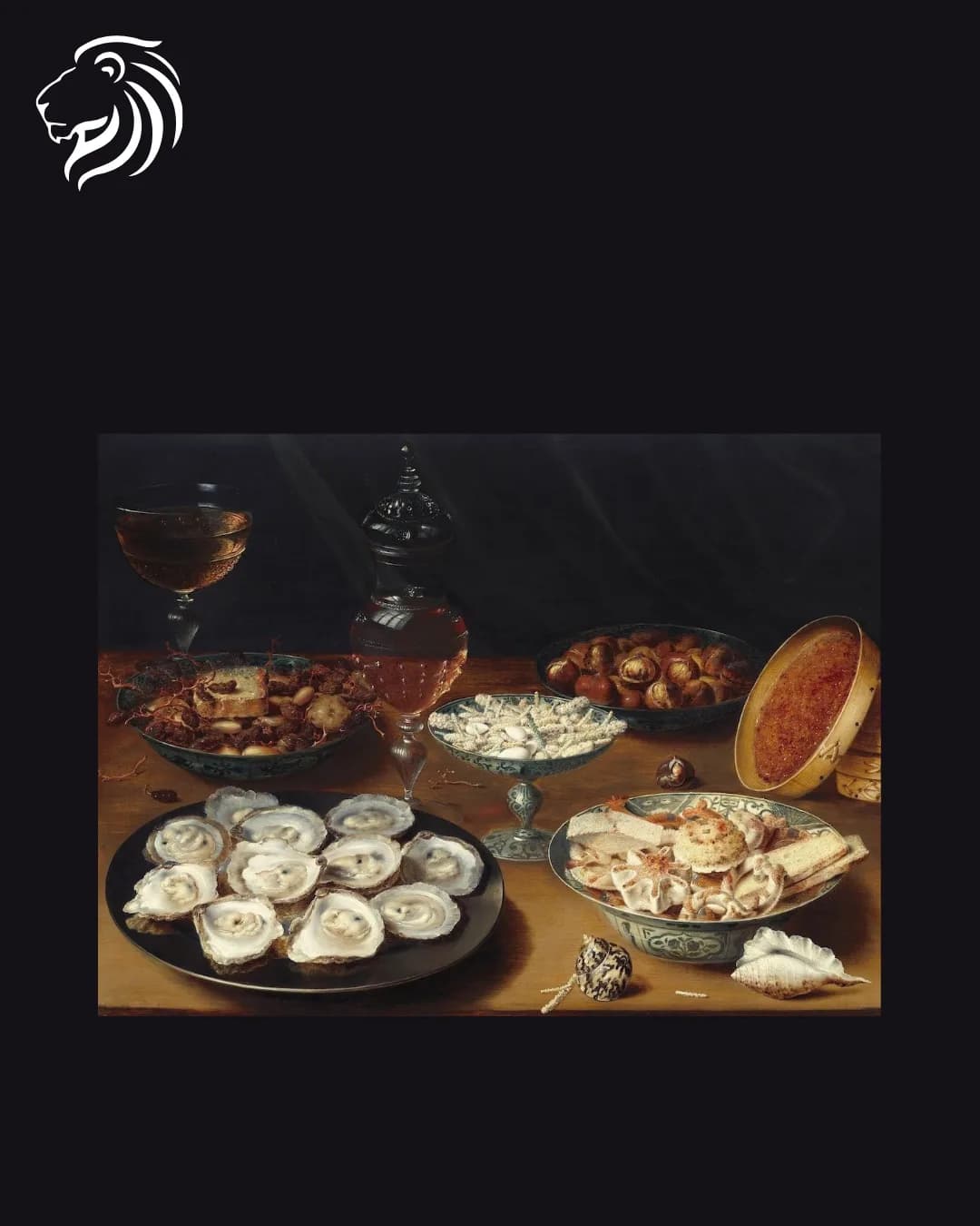 D’après Osias Beert – Nature morte aux huîtres et confiseries