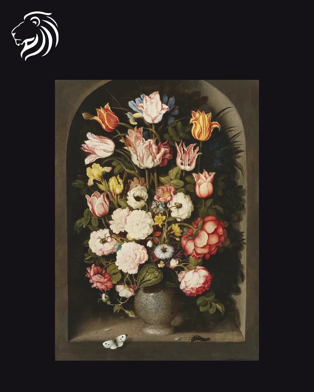 École de Osias Beert – Bouquet de fleurs dans une niche