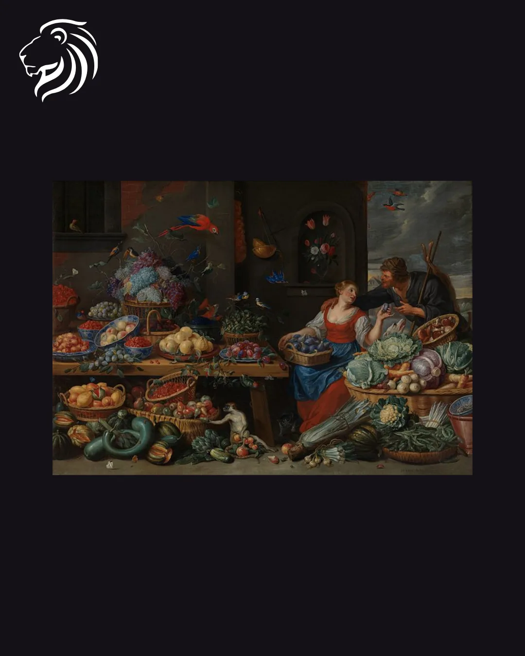 Dans le goût de Frans Snyders – Marché aux fruits et légumes