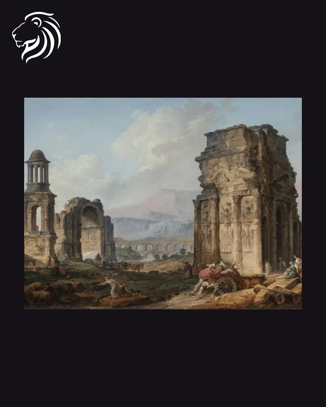 Dans le goût de Hubert Robert – Caprice architectural aux ruines antiques