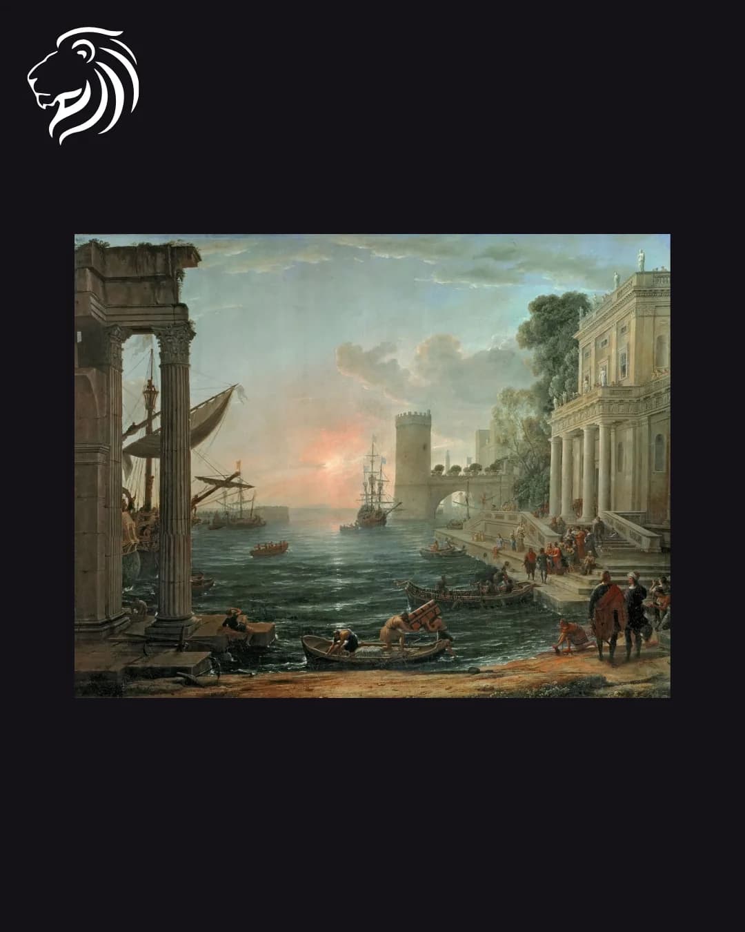 École de Claude Lorrain – Embarquement dans un port