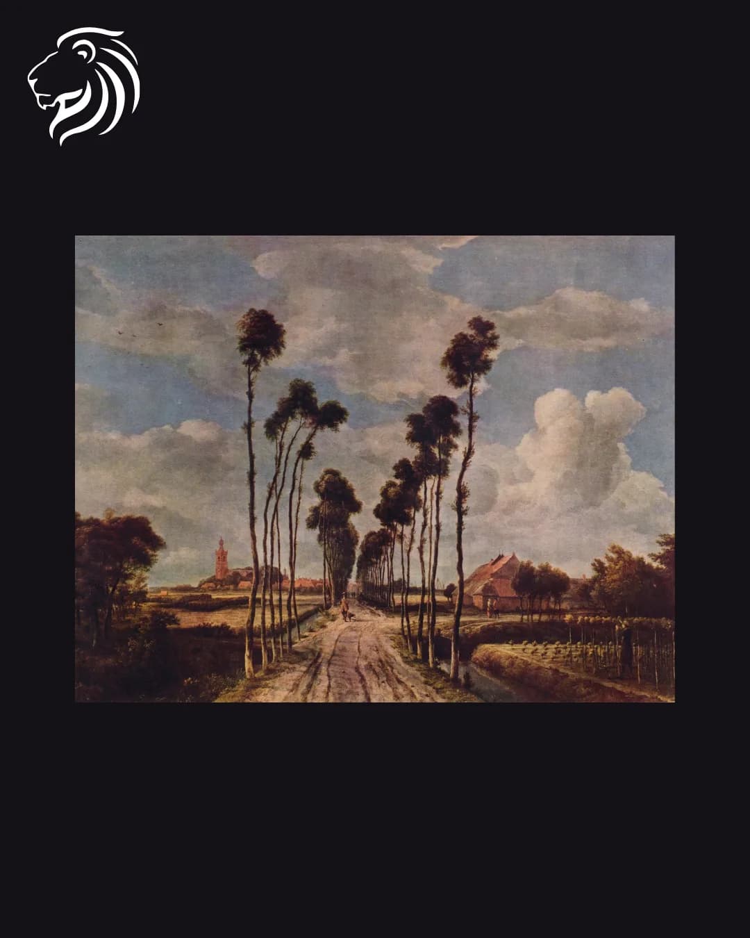 Dans le goût de Meindert Hobbema – Allée bordée d’arbres