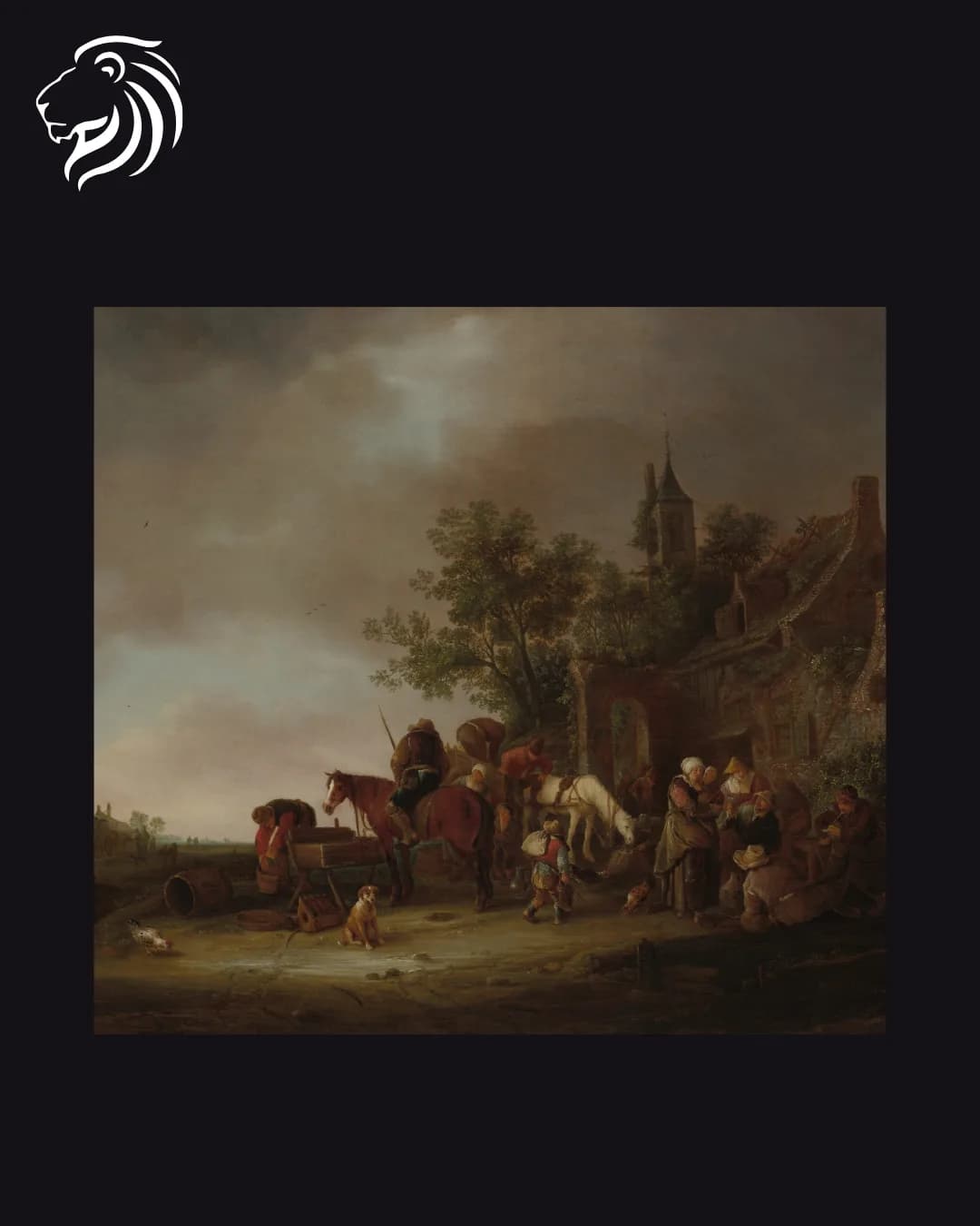 D’après Isaac van Ostade – Marché aux chevaux