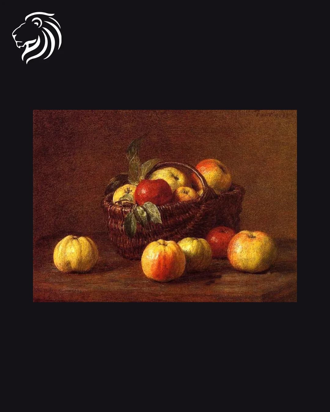 D’après Henri Fantin-Latour – Nature morte aux pommes