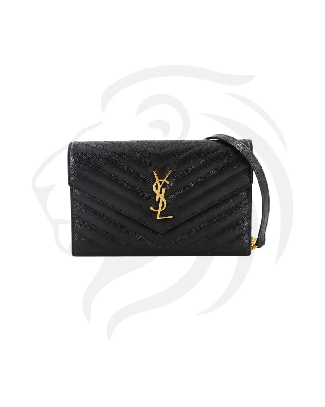 SAINT LAURENT PORTEFEUILLE À CHAÎNE CASSANDRE